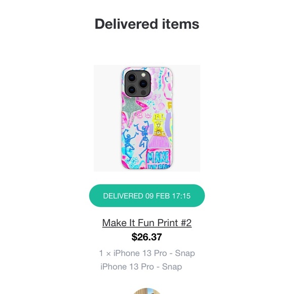 red bubble trendy iphone case - Picture 3 of 3